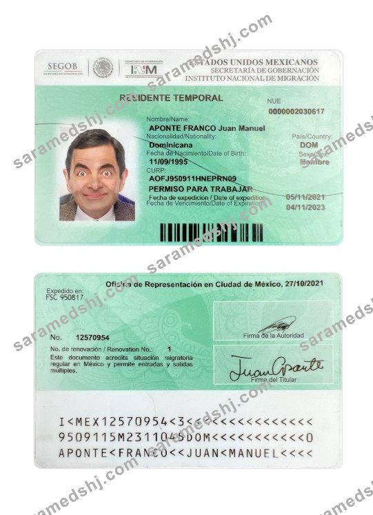 Mexico residence permit 2021-present